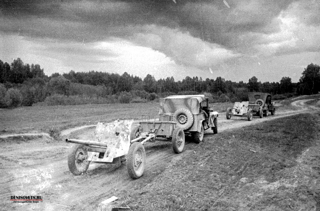 фотографии из отчета о сравнительных испытаниях ГАЗ-67 и Willys MB ...